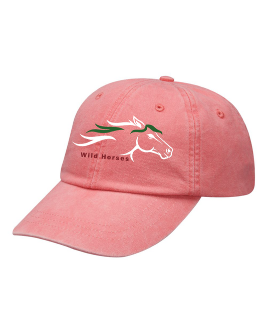 Coral Wild Horses 100% Quality Cotton Cap