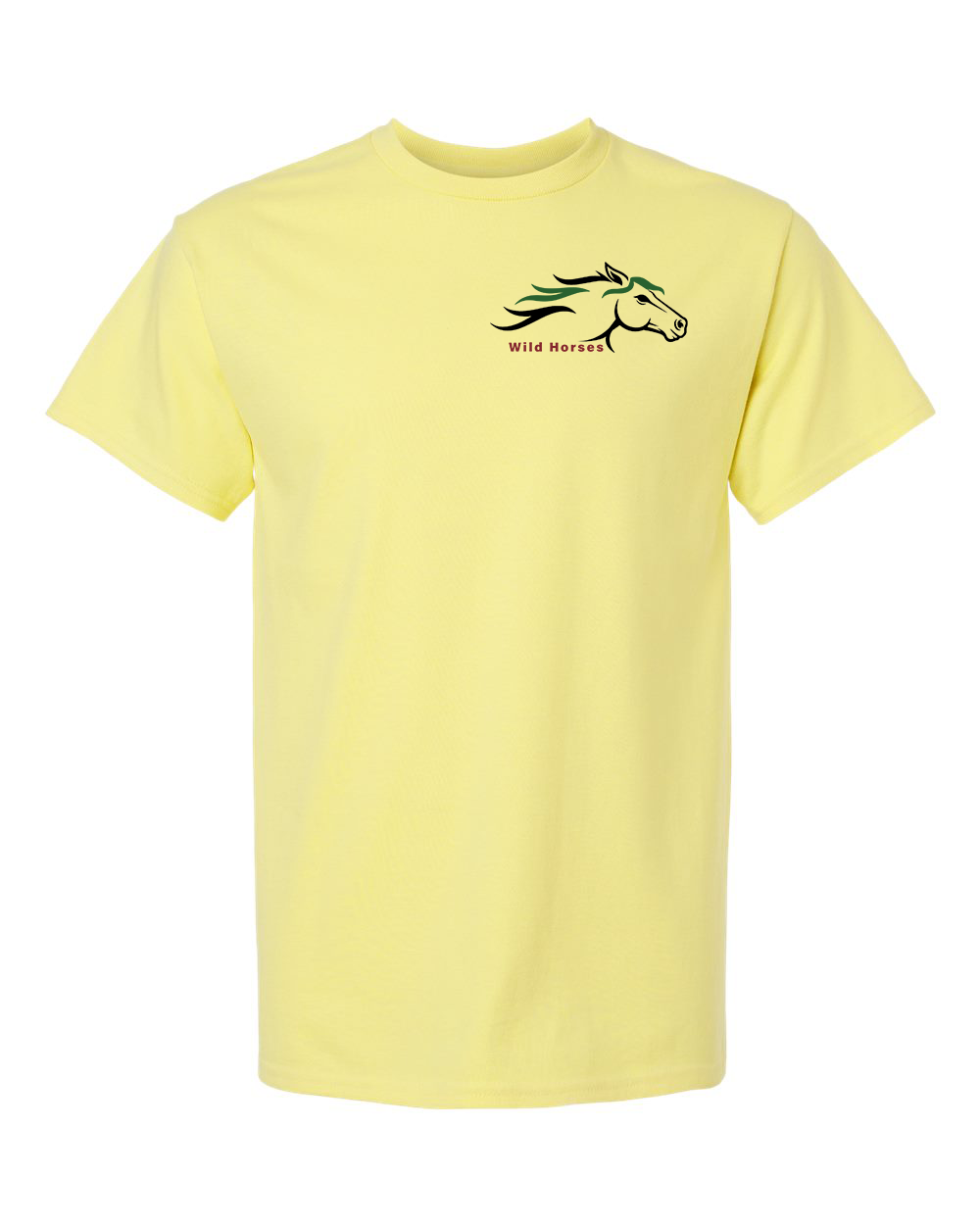 Cornsilk Wild Horses 100% Quality Cotton Short Sleeve
