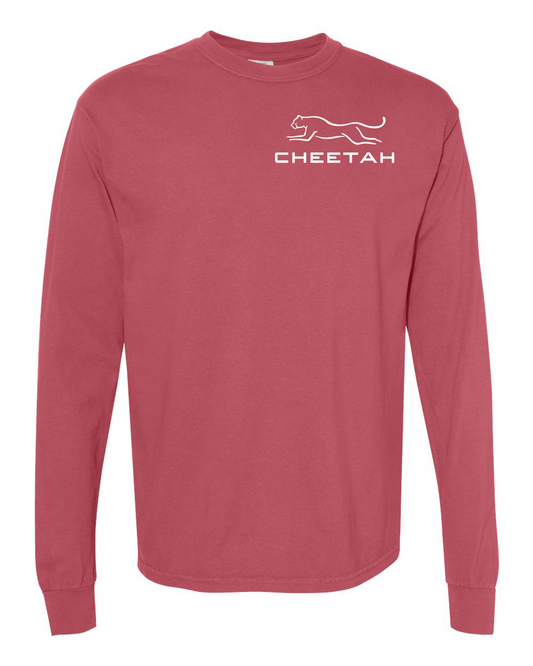 Crimson Cheetah 100% Quality Cotton Long Sleeve