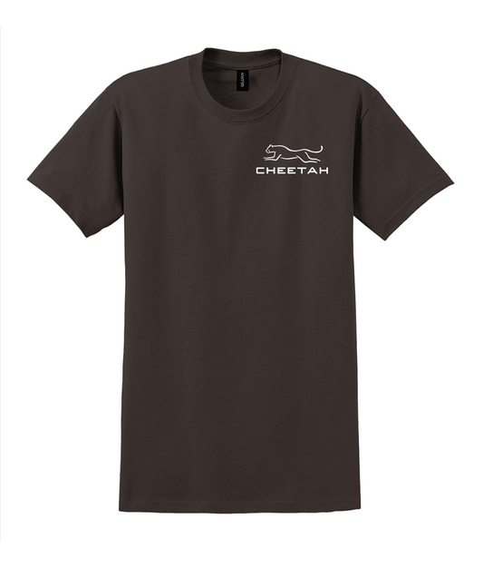 Dark Chocolate Cheetah 100% Quality Cotton Short Sleeve