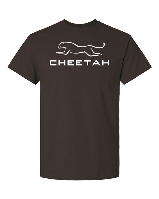 Dark Chocolate Cheetah 100% Quality Cotton Short Sleeve (Full Chest)