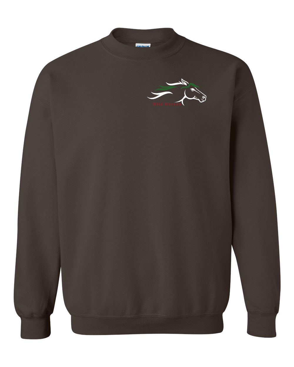 Dark Chocolate Wild Horses 100% Quality Cotton Crewneck Sweatshirt