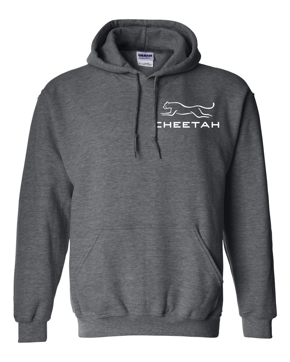 Dark Heather Cheetah 100% Quality Cotton Hoodie