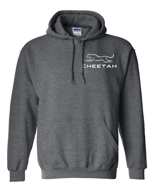 Dark Heather Cheetah 100% Quality Cotton Hoodie