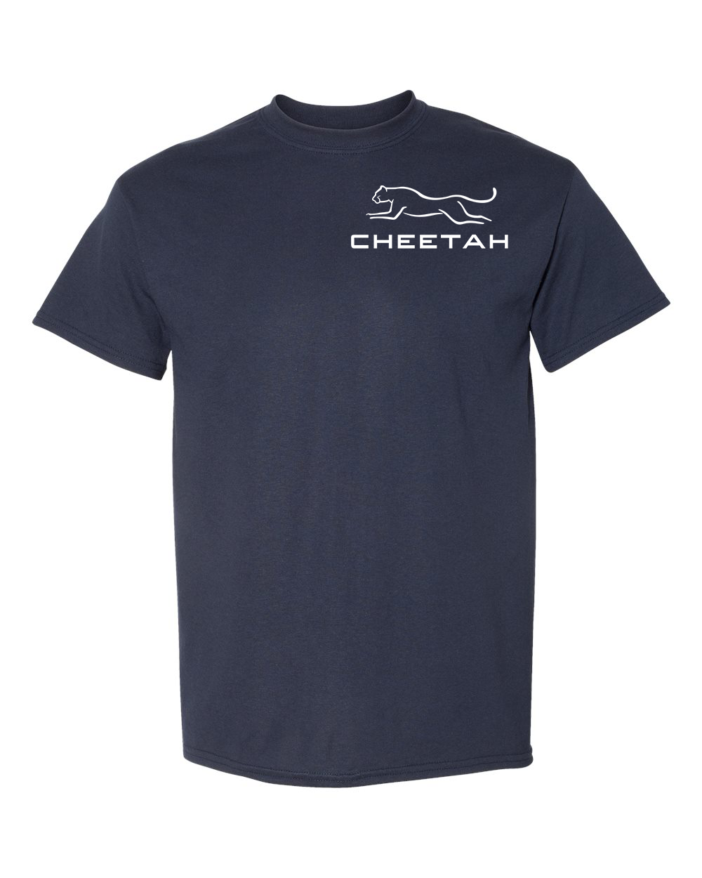 Dark Navy Cheetah 100% Quality Cotton Short Sleeve