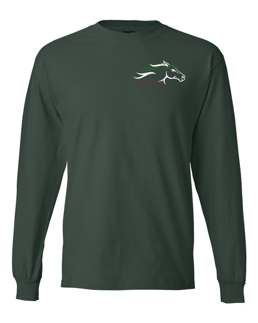 Deep Forest Wild Horses 100% Quality Cotton Long Sleeve