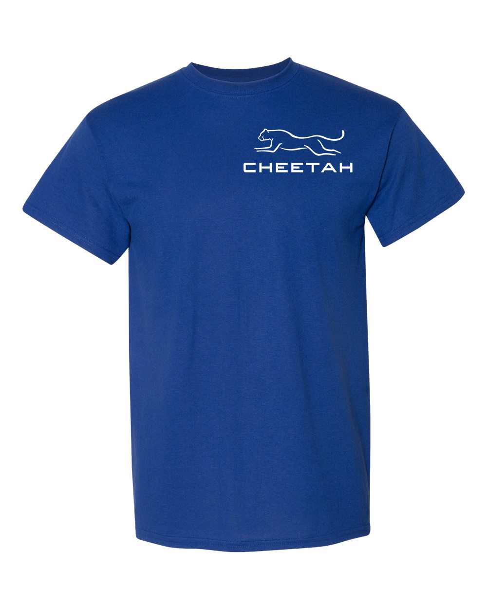 Deep Royal Cheetah 100% Quality Cotton Short Sleeve
