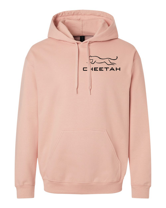 Dusty Rose Cheetah 100% Quality Cotton Hoodie