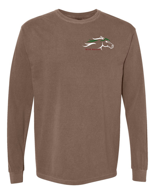 Espresso Wild Horses 100% Quality Cotton Long Sleeve