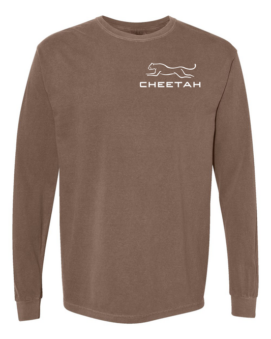 Espresso Cheetah 100% Quality Cotton Long Sleeve