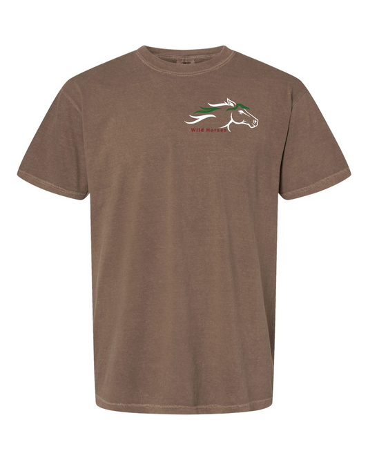 Espresso Wild Horses 100% Quality Cotton Short Sleeve
