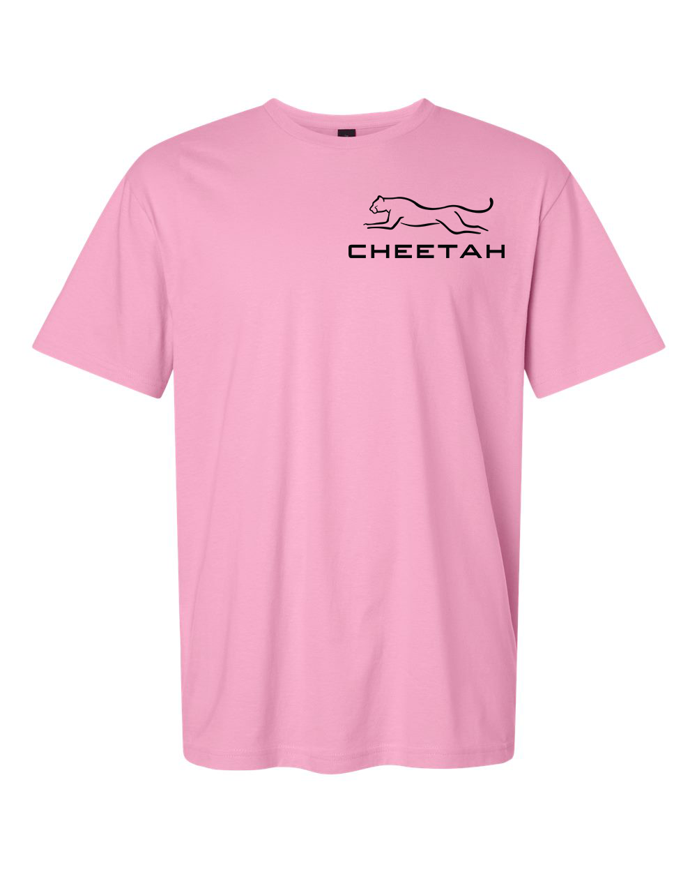 Fan Candy Pink Cheetah 100% Quality Cotton Short Sleeve