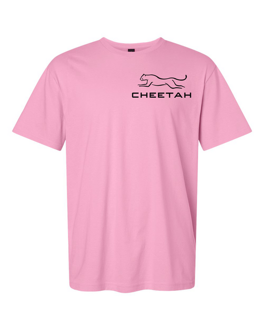 Fan Candy Pink Cheetah 100% Quality Cotton Short Sleeve