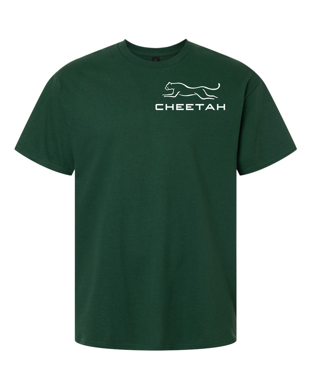 Fan Dark Green Cheetah 100% Quality Cotton Short Sleeve