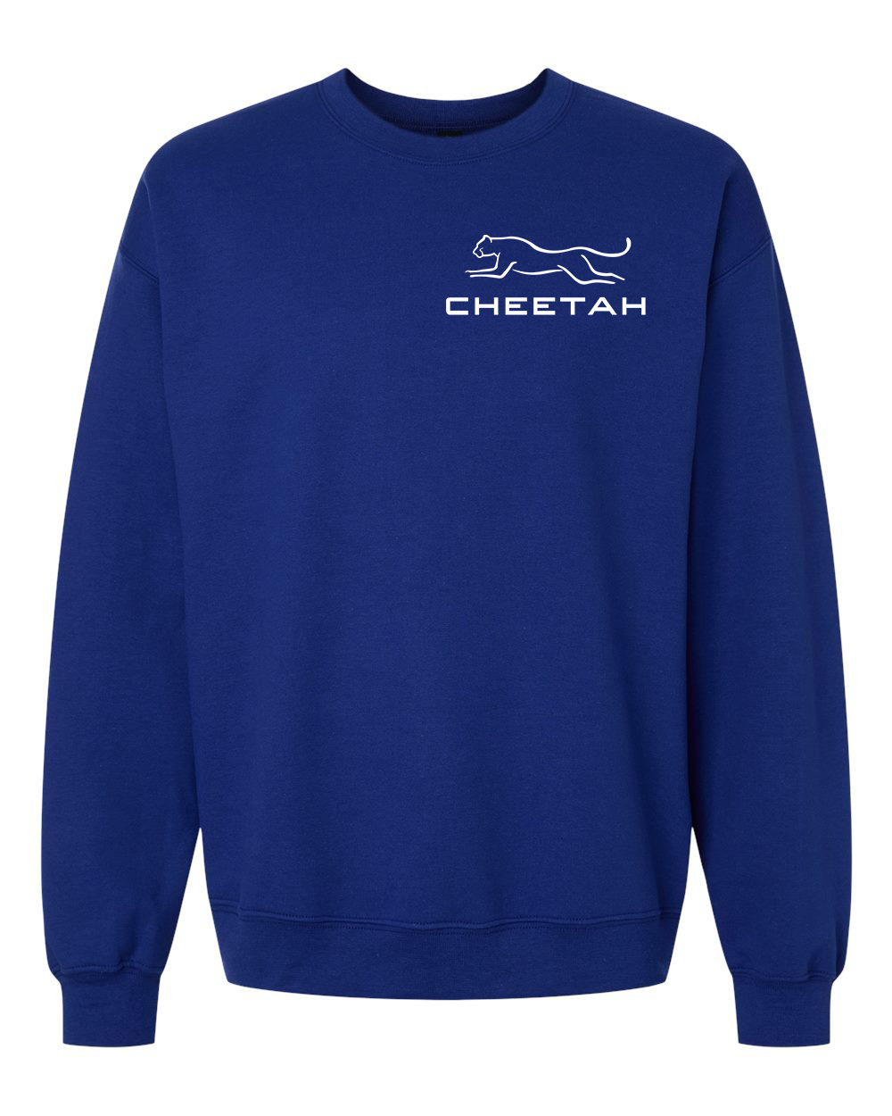 Fan Deep Royal Cheetah 100% Quality Cotton Crewneck Sweatshirt