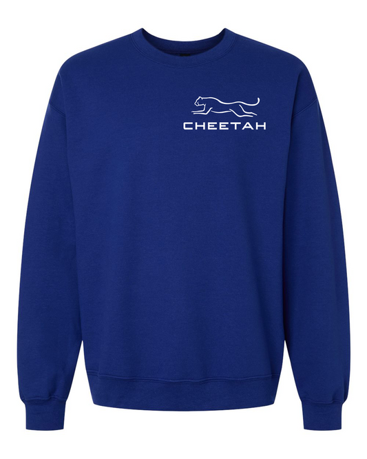 Fan Deep Royal Cheetah 100% Quality Cotton Crewneck Sweatshirt
