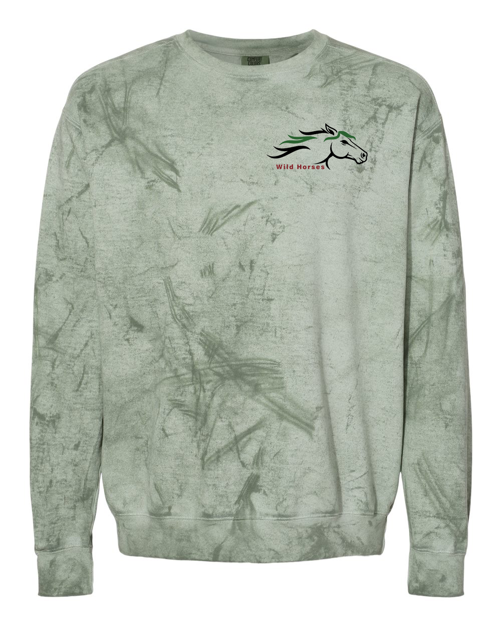 Fern Wild Horses 100% Quality Cotton Crewneck Sweatshirt