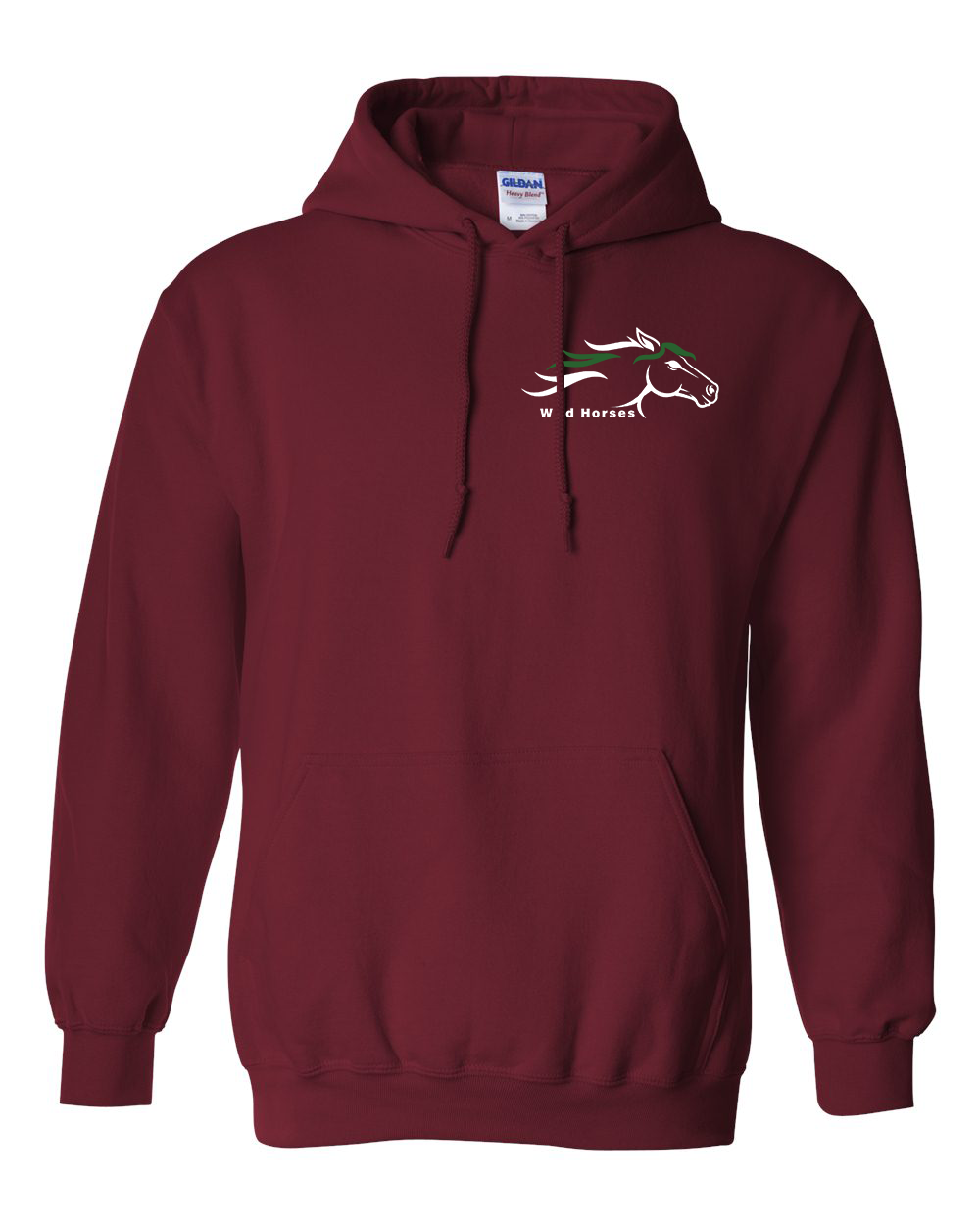 Garnet Wild Horses 100% Quality Cotton Hoodie