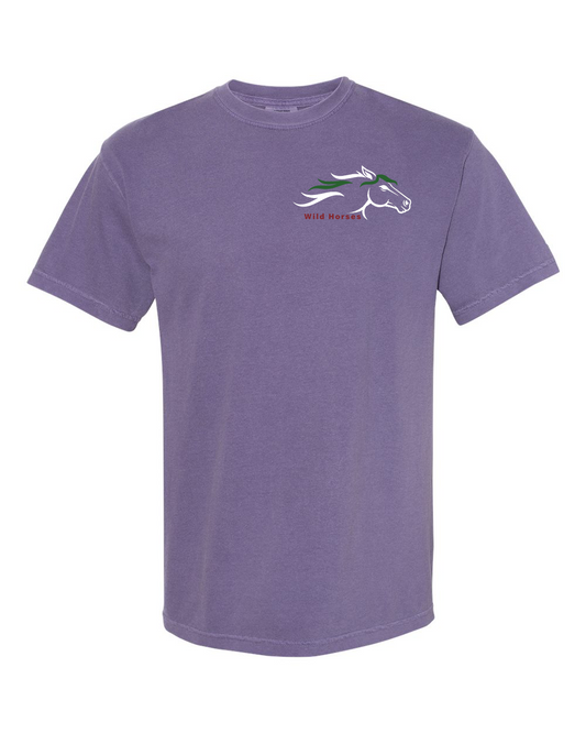 Grape Wild Horses 100% Quality Cotton Short Sleeve