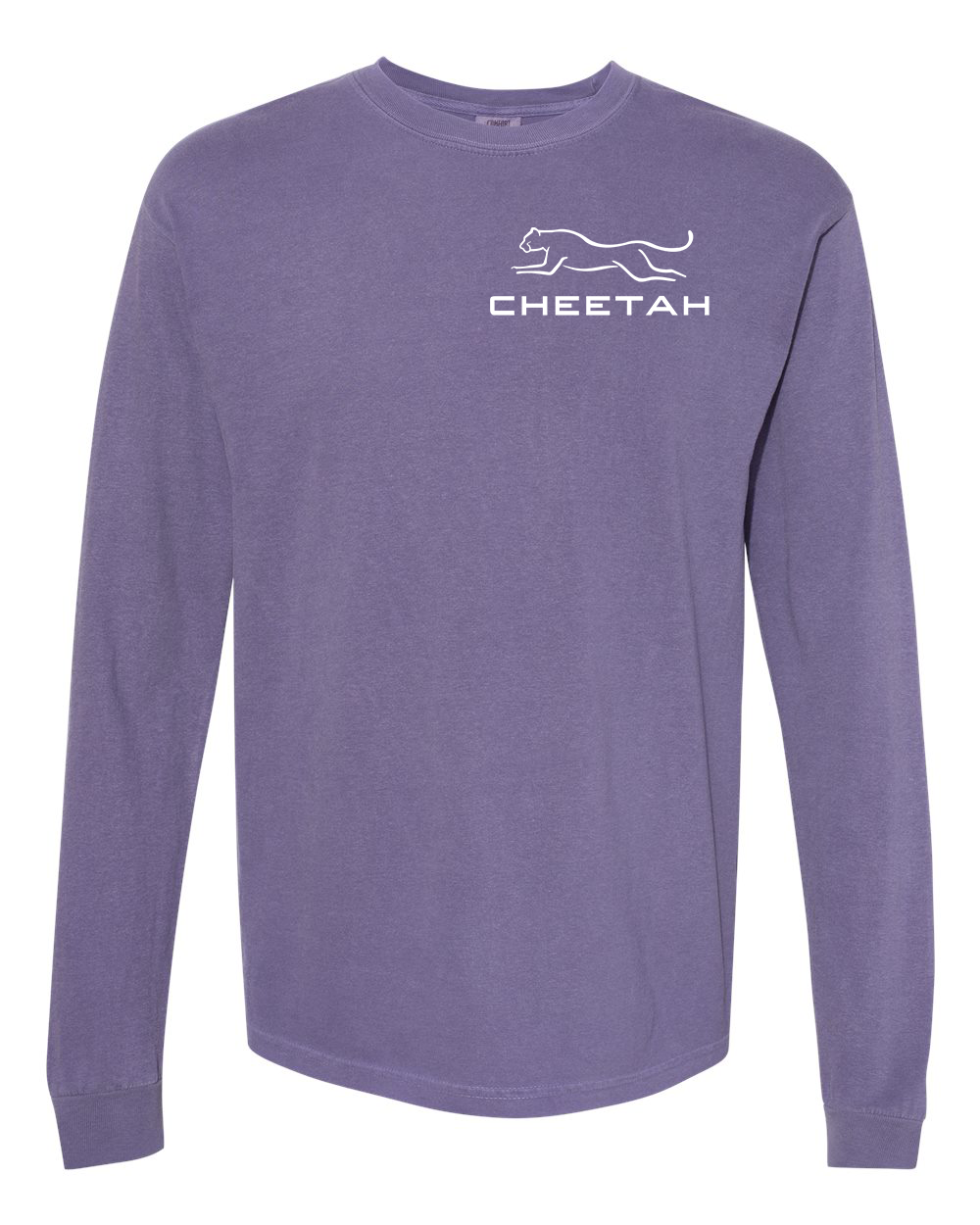 Grape Cheetah 100% Quality Cotton Long Sleeve