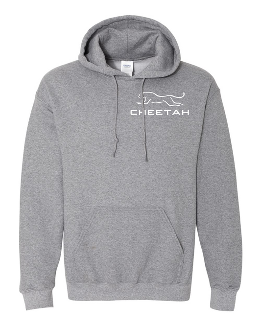 Graphite Heather Cheetah 100% Quality Cotton Hoodie
