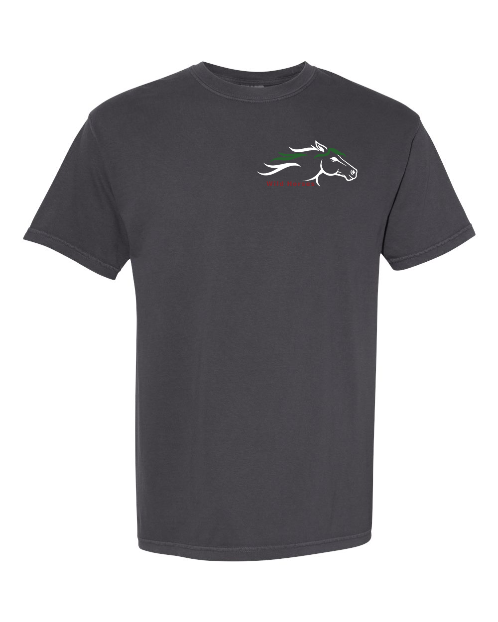 Graphite Wild Horses 100% Quality Cotton Short Sleeve