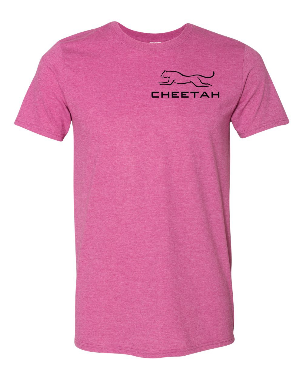 Heather Berry Cheetah 100% Quality Cotton Short Sleeve