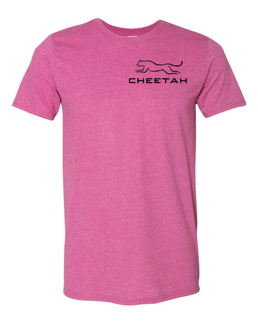 Heather Berry Cheetah 100% Quality Cotton Short Sleeve