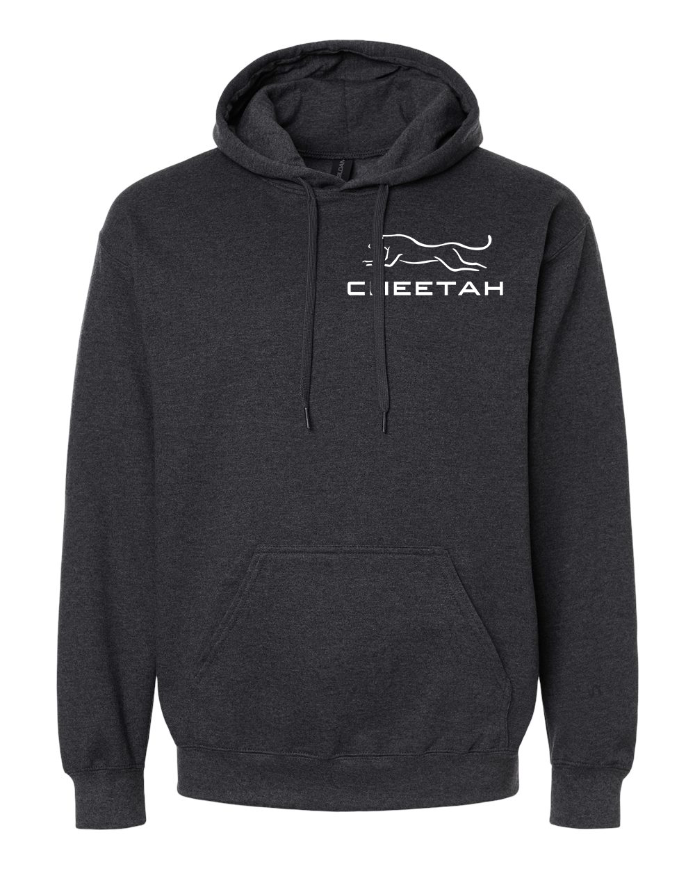 Heather Black Cheetah 100% Quality Cotton Hoodie