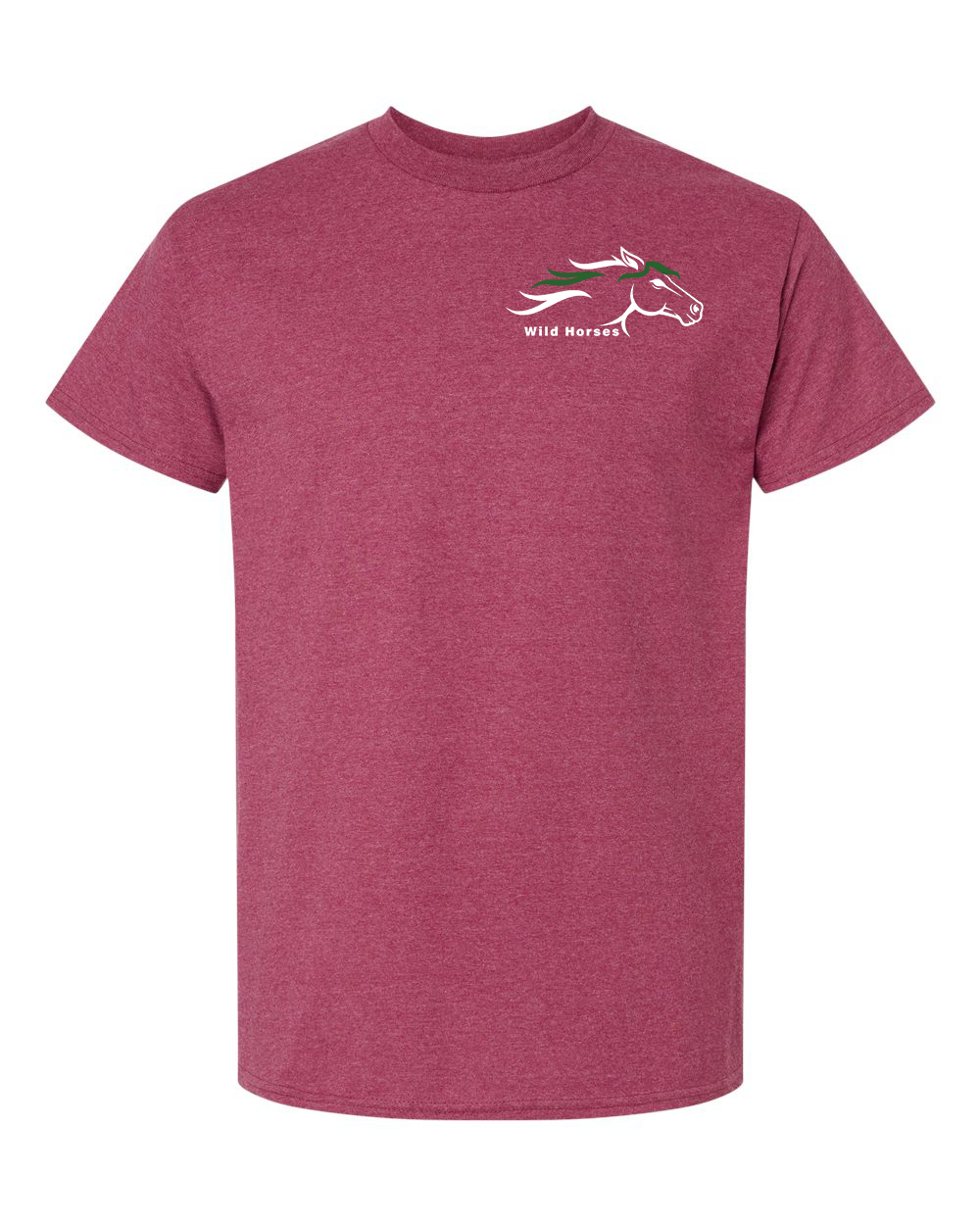 Heather Cardinal Wild Horses 100% Quality Cotton Short Sleeve