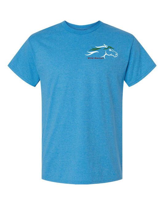 Heather Sapphire Wild Horses 100% Quality Cotton Short Sleeve