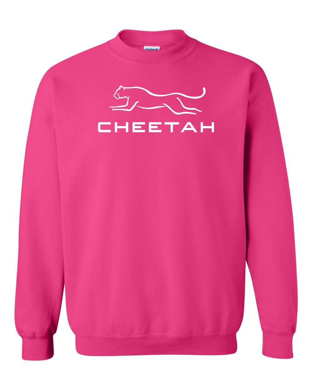 Heliconia Cheetah 100% Quality Cotton Crewneck Sweatshirt (Full Chest)