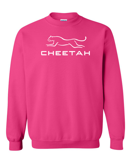 Heliconia Cheetah 100% Quality Cotton Crewneck Sweatshirt (Full Chest)