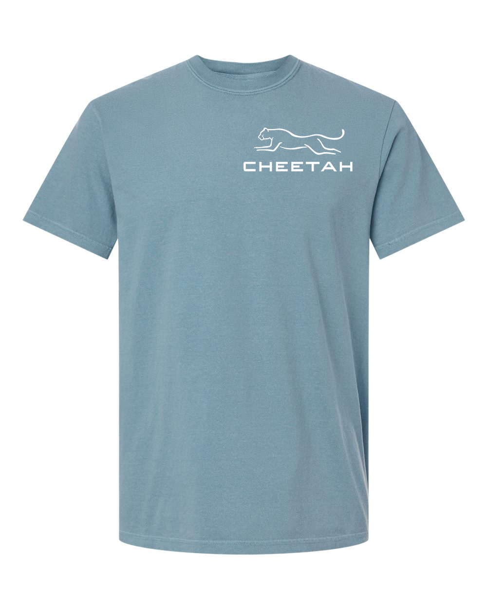 Ice Blue Cheetah 100% Quality Cotton Short Sleeve
