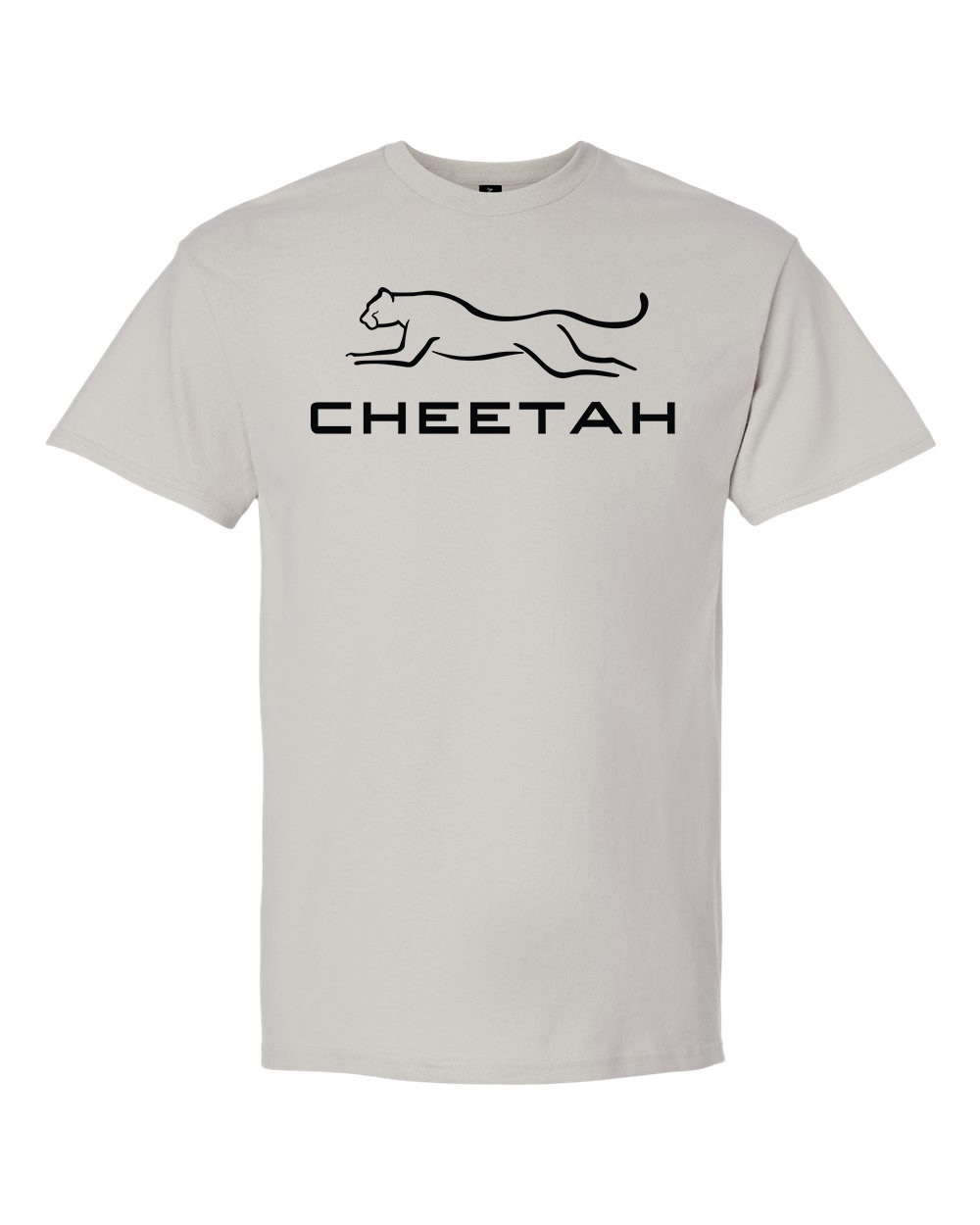 Ice Grey Cheetah 100% Quality Cotton Short Sleeve (Full Chest)