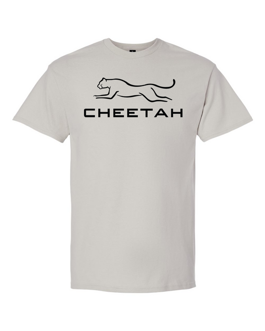 Ice Grey Cheetah 100% Quality Cotton Short Sleeve (Full Chest)