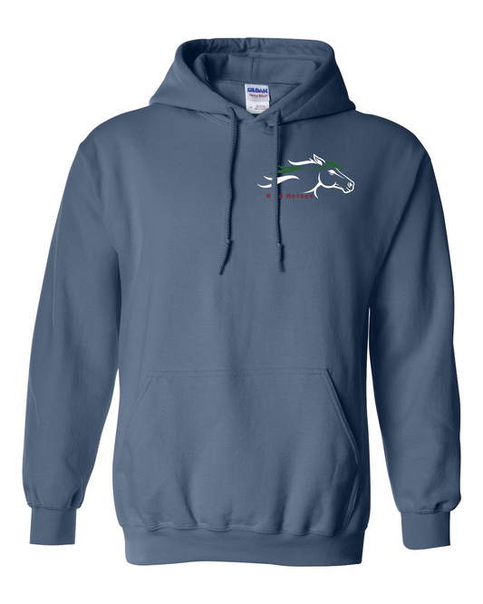 Indigo Blue Wild Horses 100% Quality Cotton Hoodie