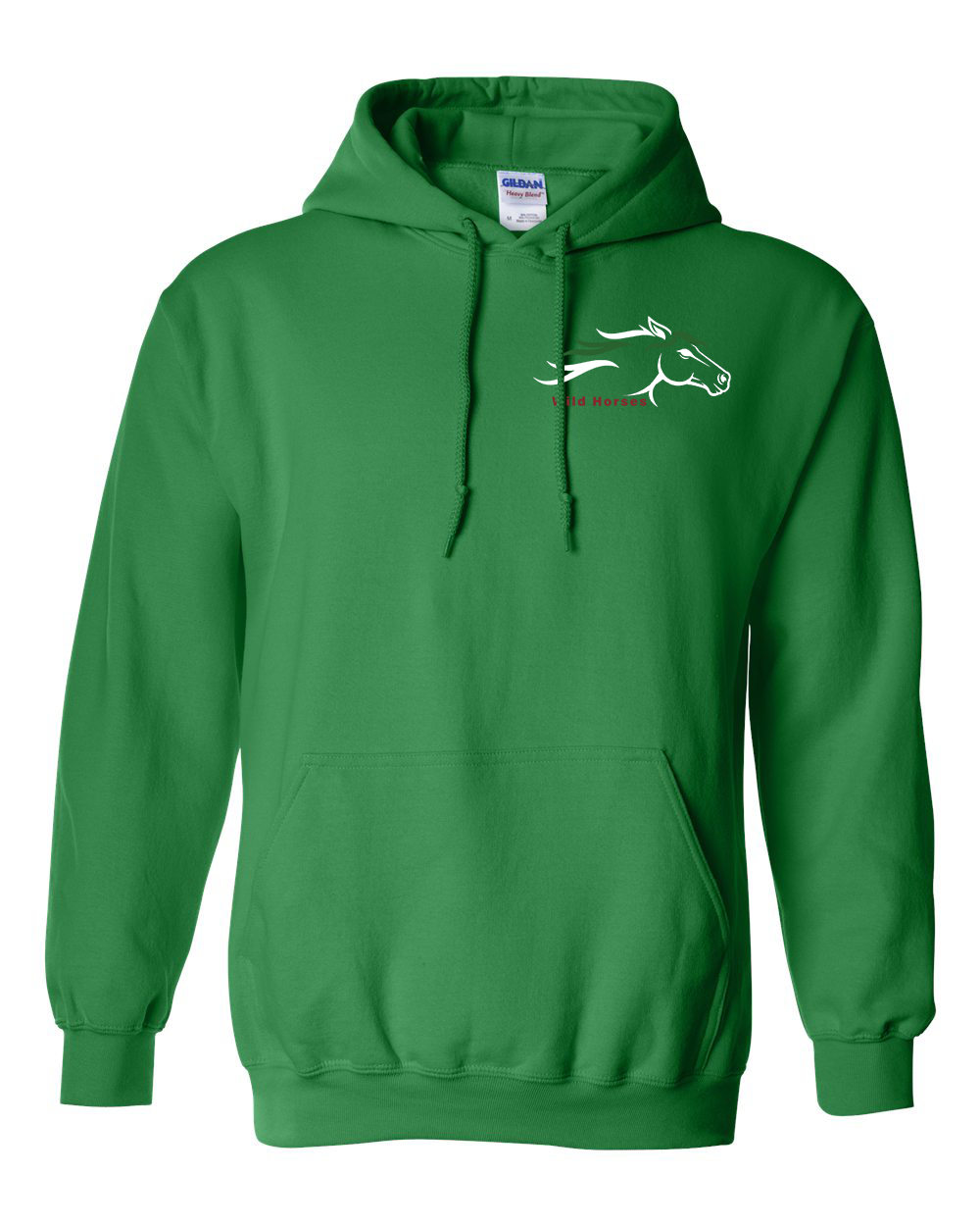 Irish Green Wild Horses 100% Quality Cotton Hoodie