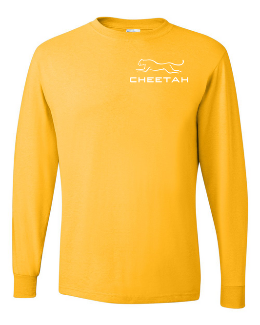 Island Yellow Cheetah 100% Quality Cotton Long Sleeve