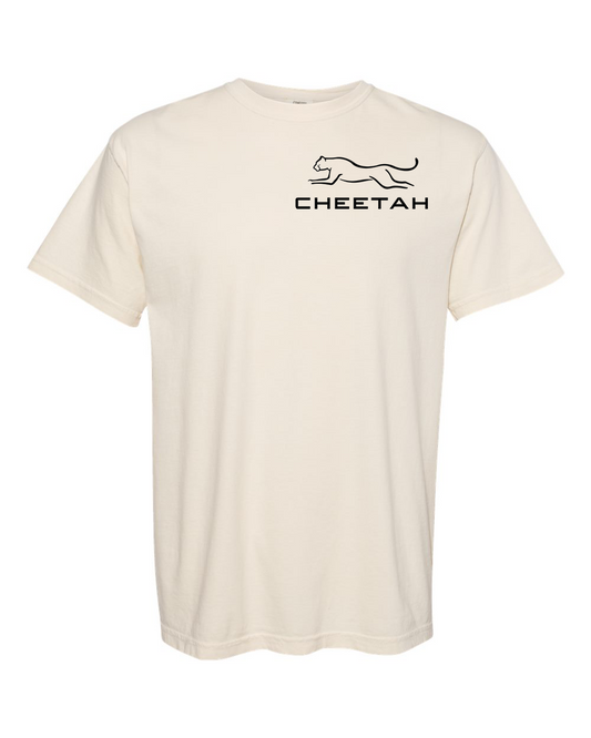 Ivory Cheetah 100% Quality Cotton Short Sleeve