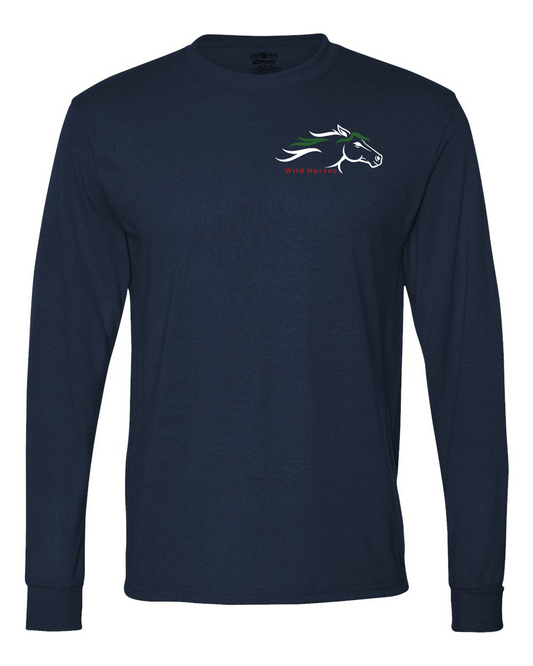 J. Navy Wild Horses 100% Quality Cotton Long Sleeve