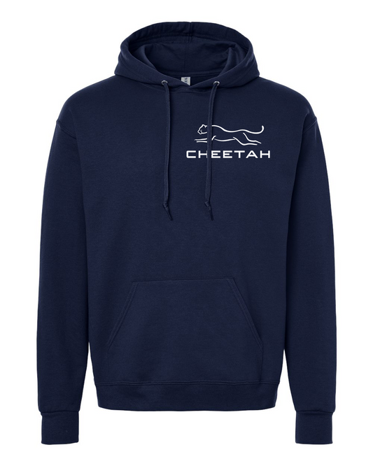 J. Navy Cheetah 100% Quality Cotton Hoodie