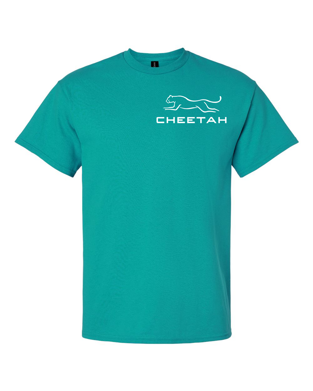 Jade Dome Cheetah 100% Quality Cotton Short Sleeve (Left Chest)