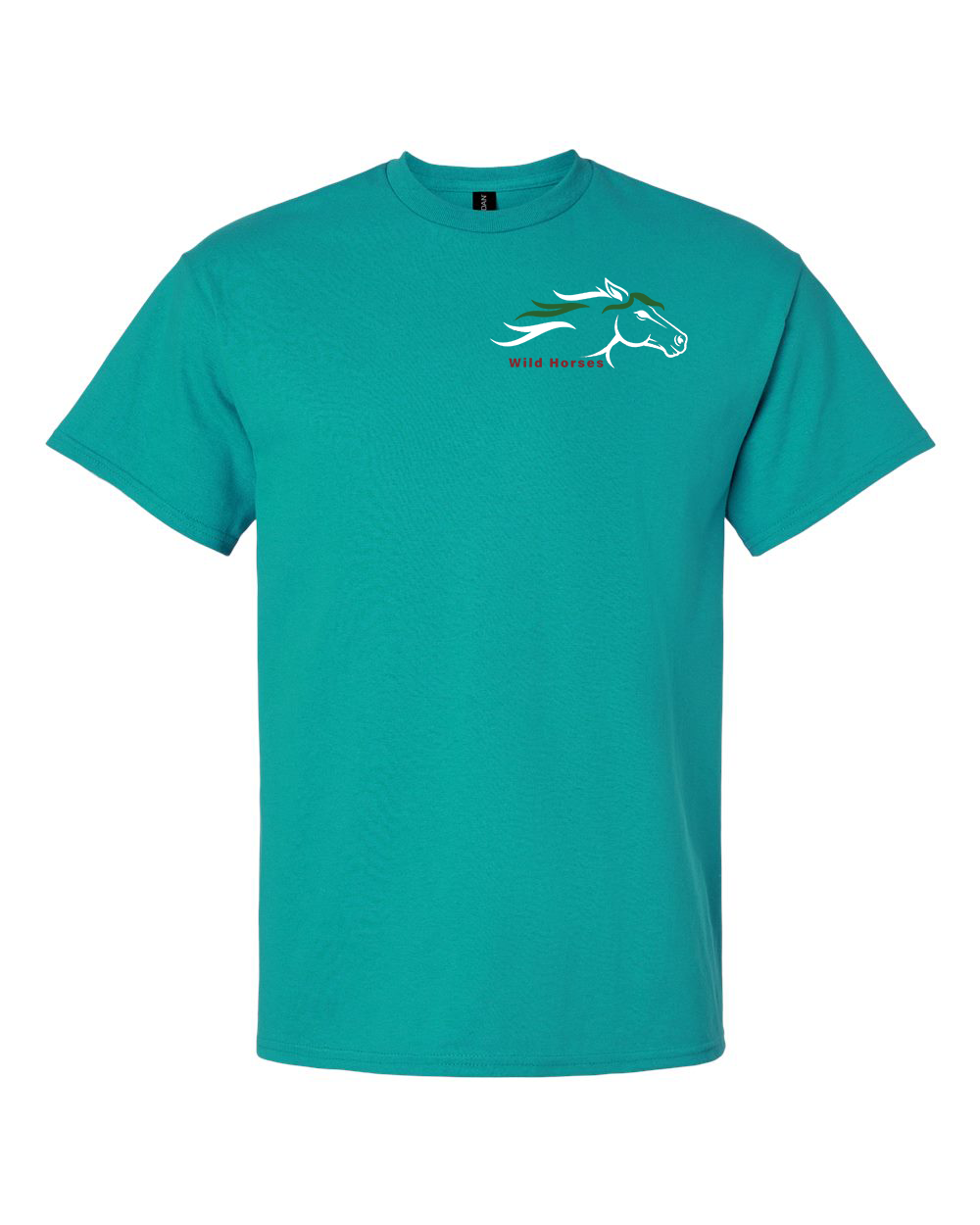 Jade Dome Wild Horses 100% Quality Cotton Short Sleeve