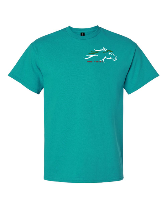 Jade Dome Wild Horses 100% Quality Cotton Short Sleeve