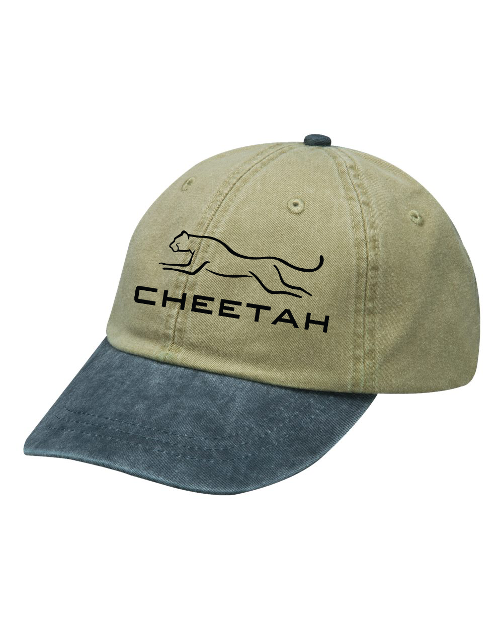 Khaki Navy Cheetah 100% Quality Cotton Cap