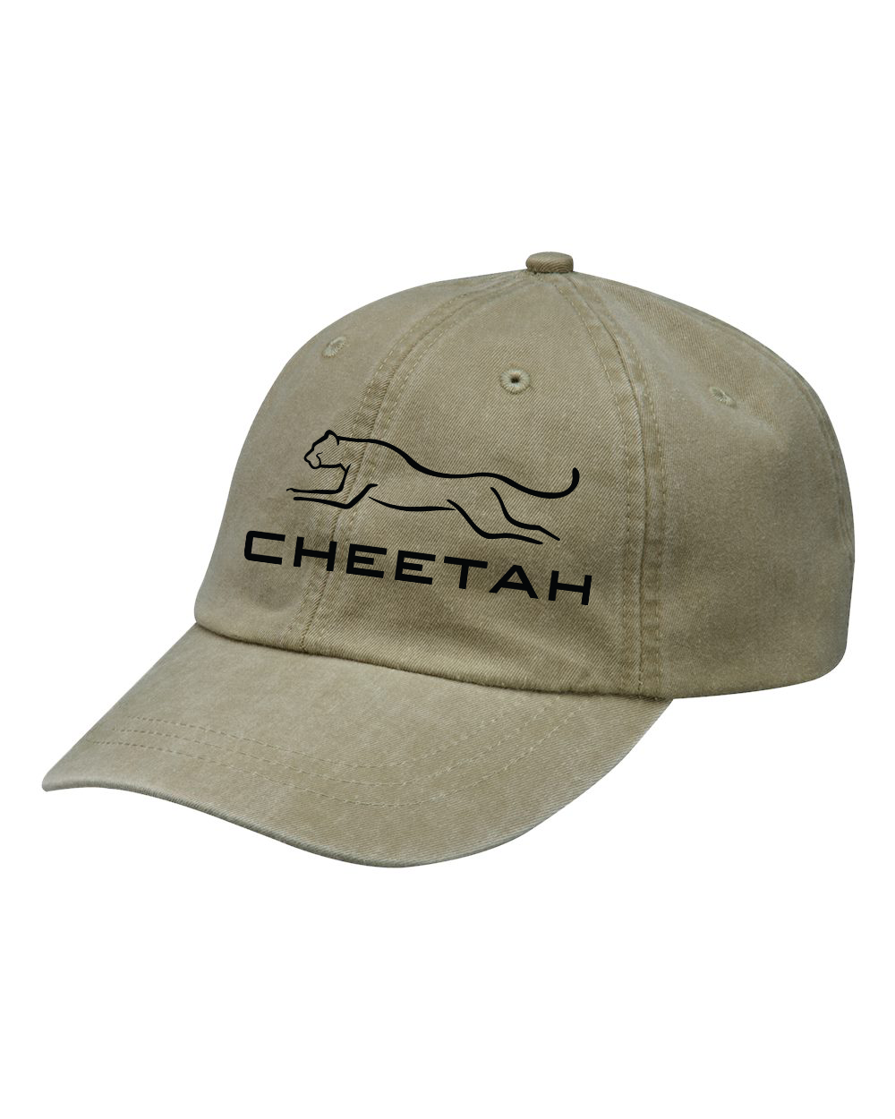 Khaki Cheetah 100% Quality Cotton Cap