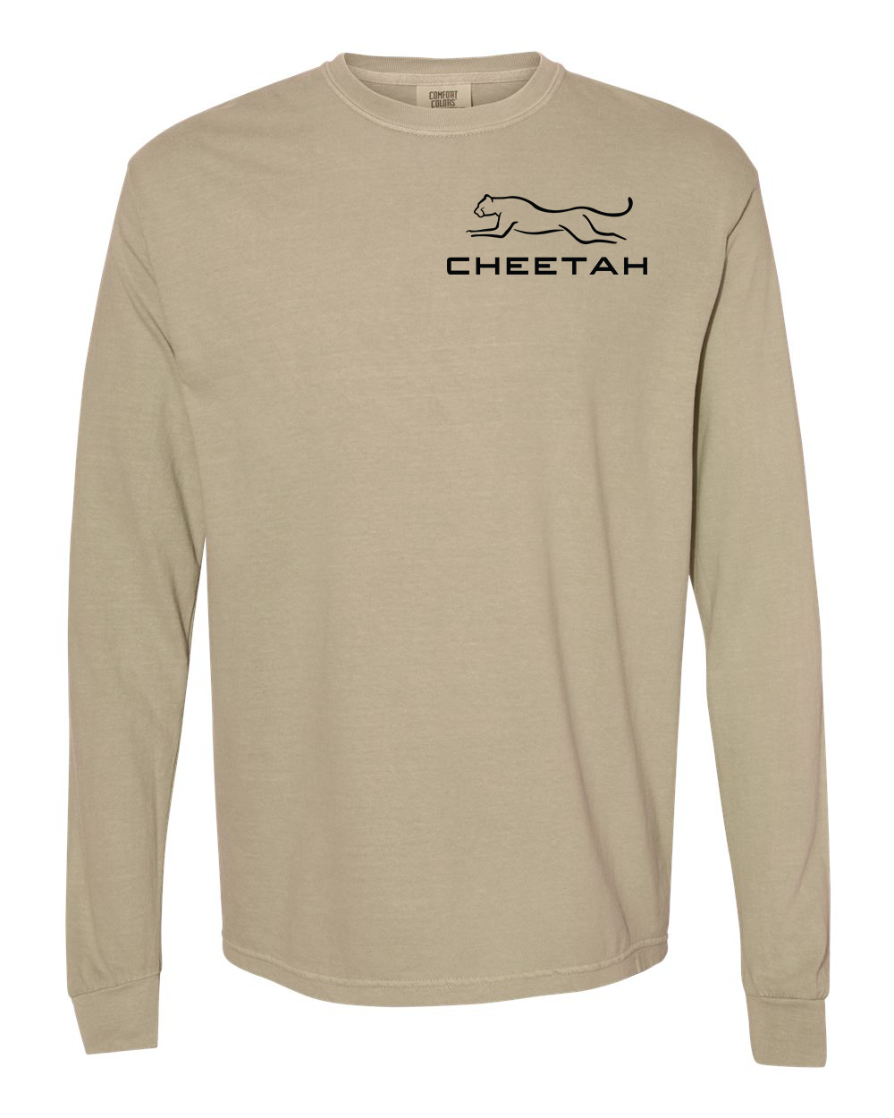 Khaki Cheetah 100% Quality Cotton Long Sleeve
