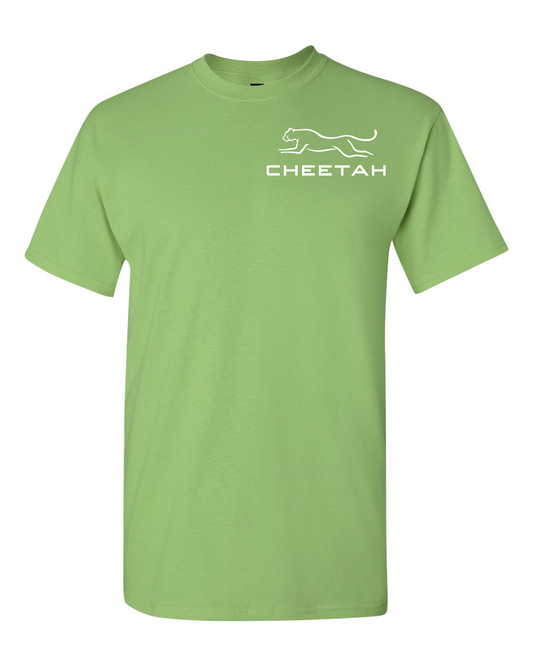 Kiwi Cheetah 100% Quality Cotton Short Sleeve (Left Chest)