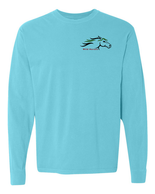 Lagoon Wild Horses 100% Quality Cotton Long Sleeve